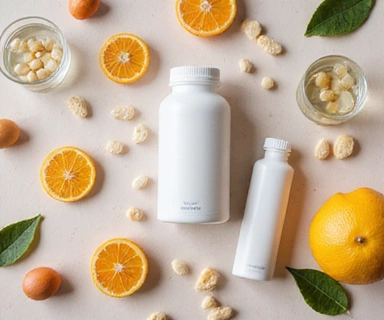 Nutritional supplements on a table